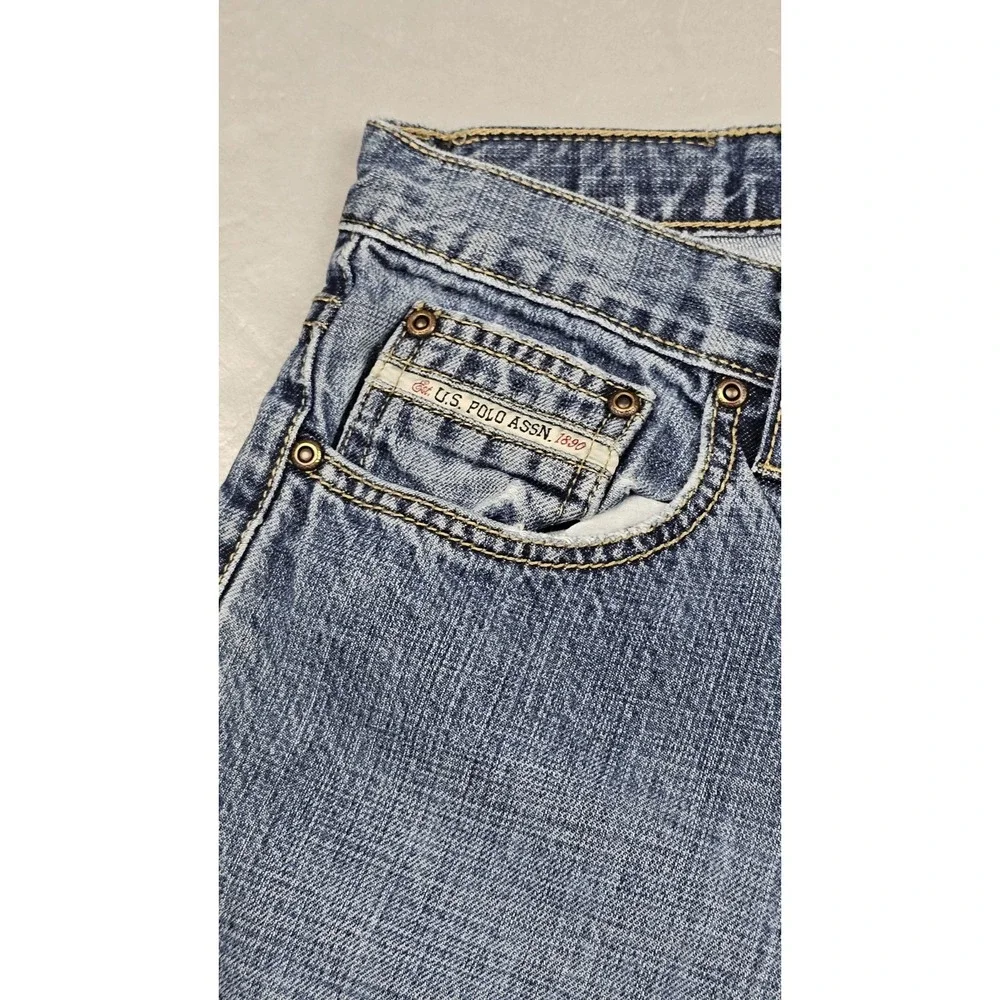 US‎ Polo Assn Jeans Men 32x32. Vintage Blue Baggy Denim Y2K 90's Embroidered